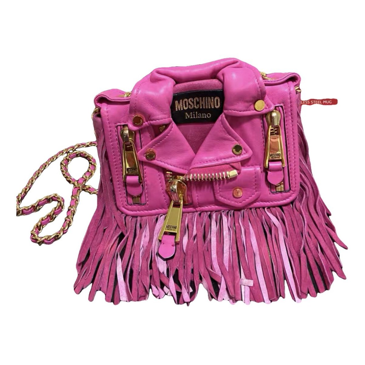 Biker leather bag