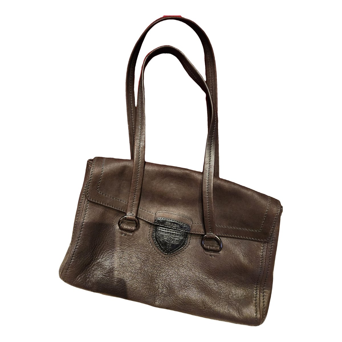 Bibliothèque leather handbag