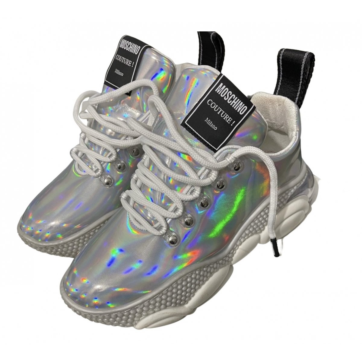 Teddy Pop leather trainers