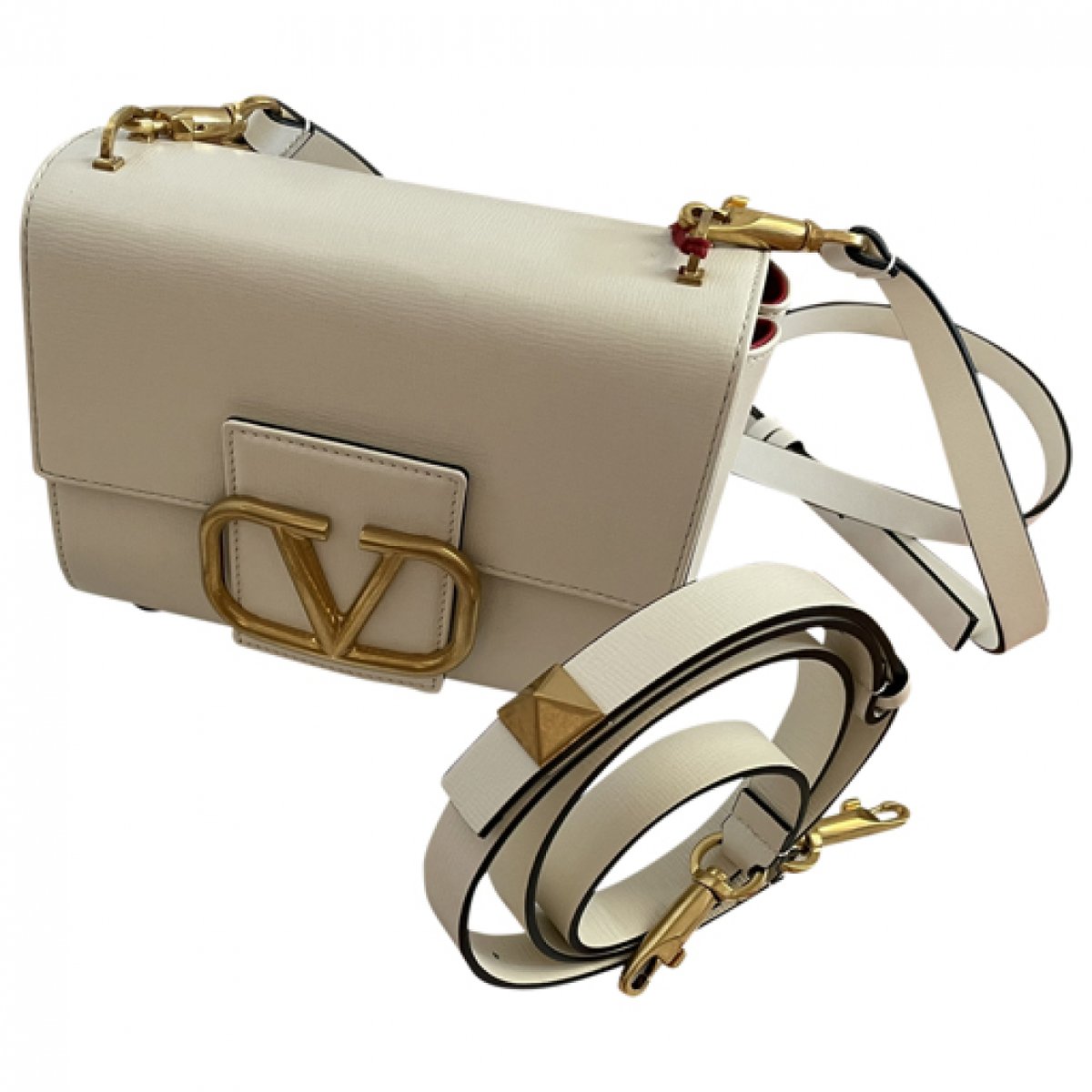 Stud Sign leather crossbody bag