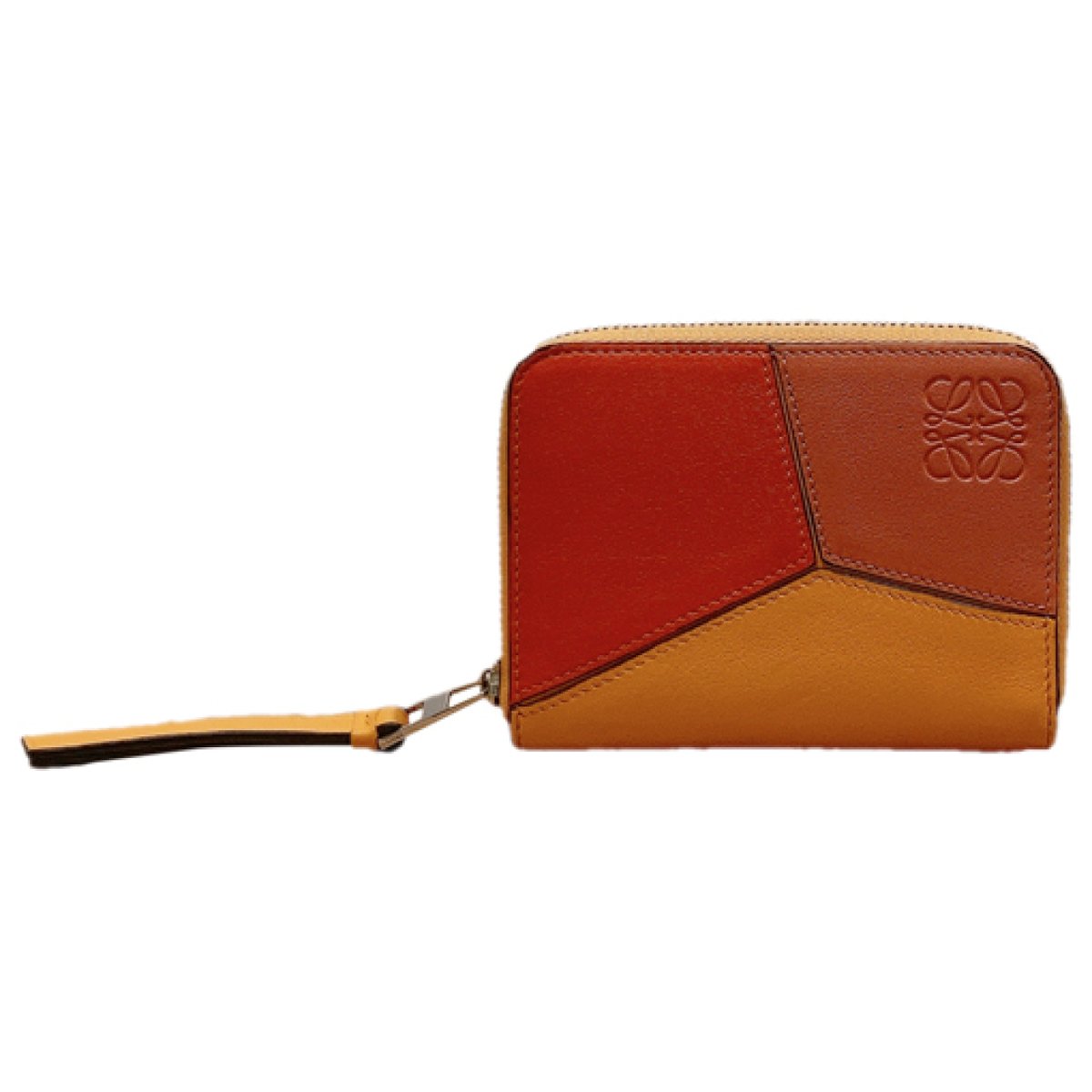 Puzzle leather card wallet