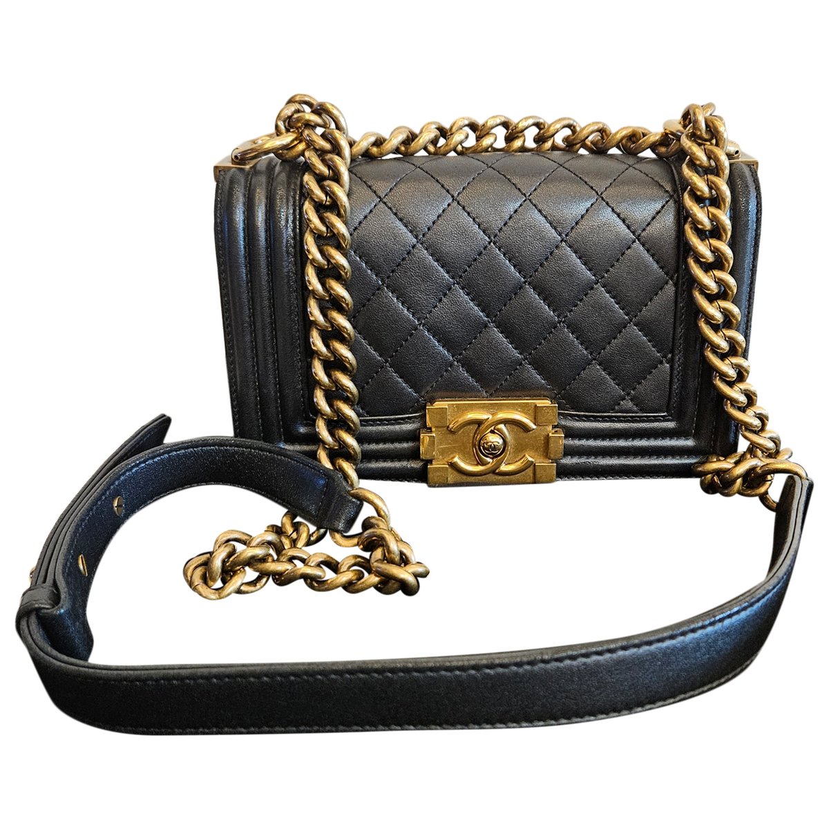 Boy leather crossbody bag