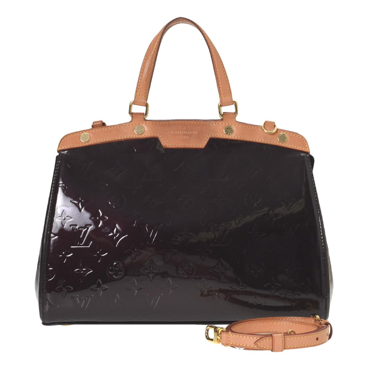Montorgueil patent leather handbag