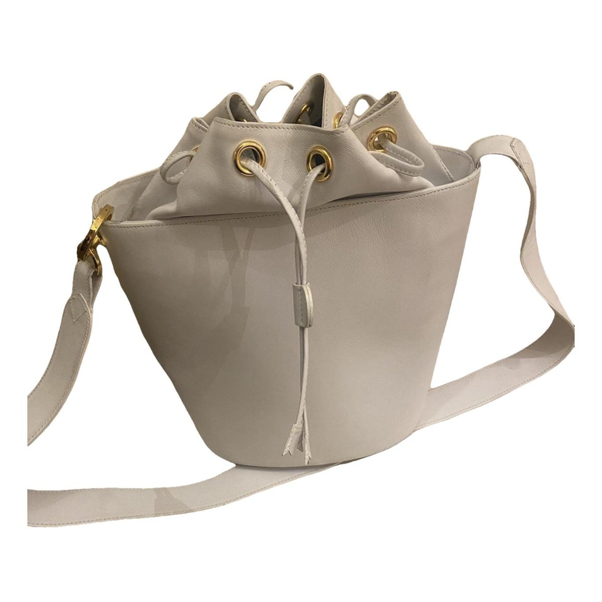 Cage leather bag