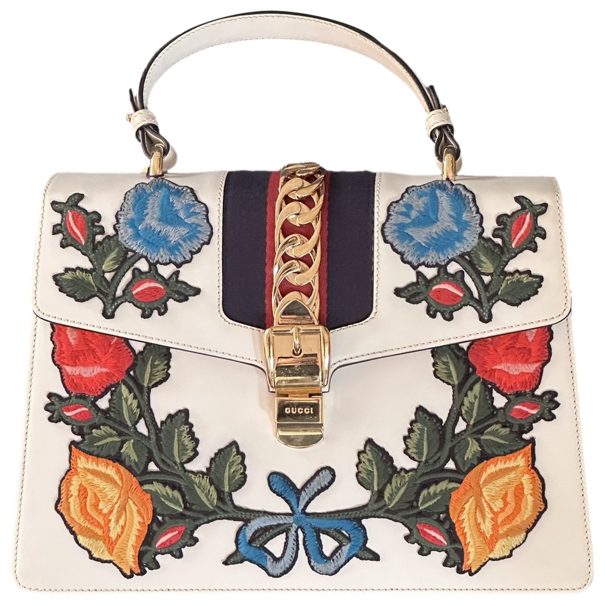 Sylvie Top Handle leather handbag
