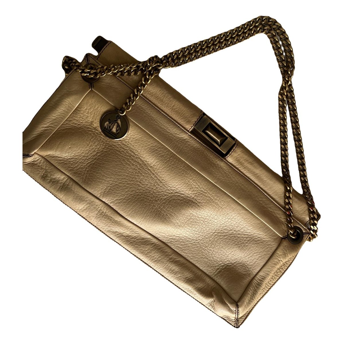 Leather clutch bag