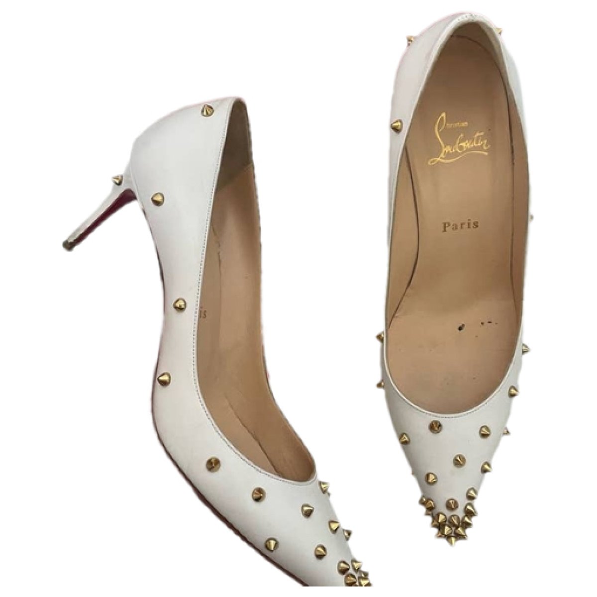 Degrastrass leather heels