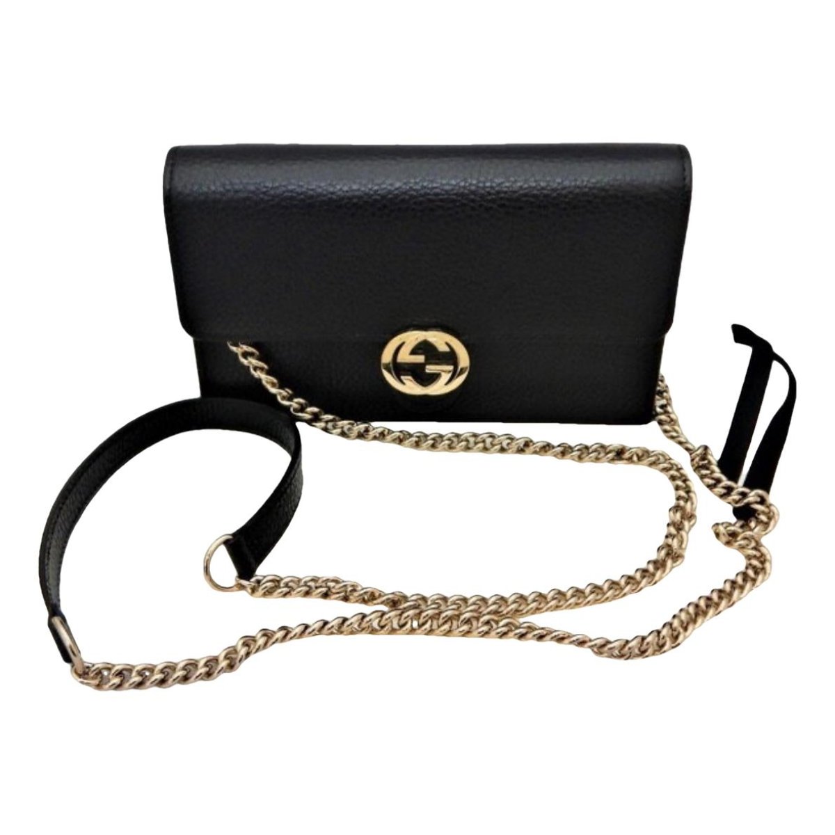 GG Marmont Chain Flap Wallet leather crossbody bag