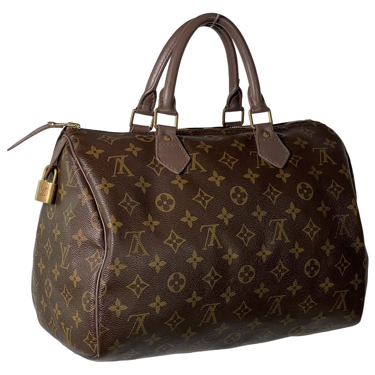 Speedy leather handbag