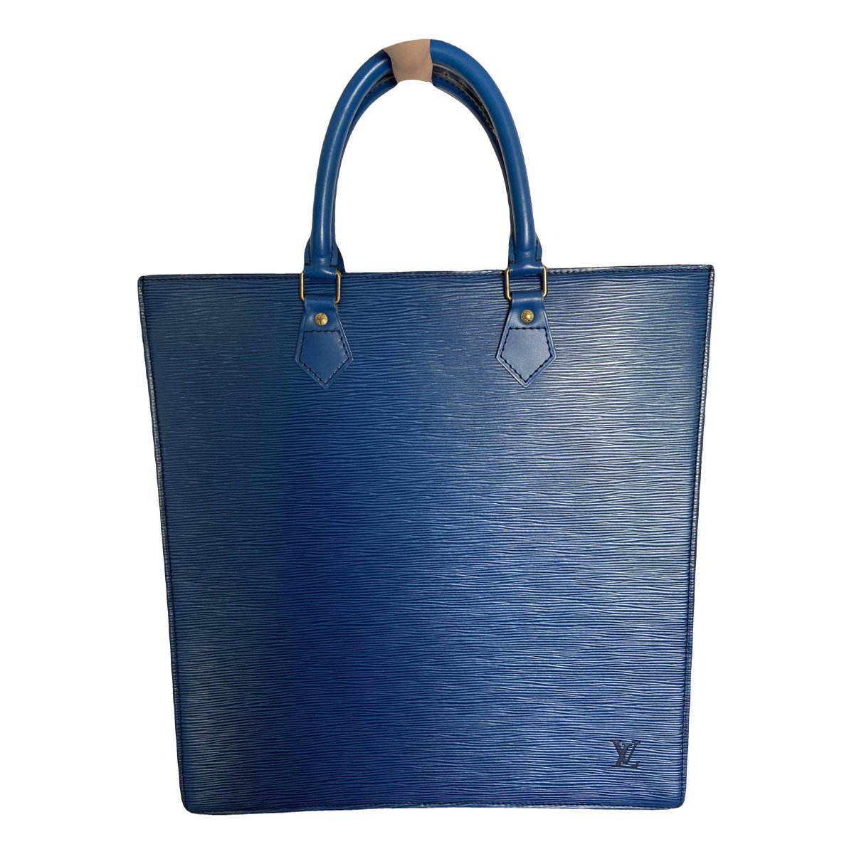 Plat leather handbag