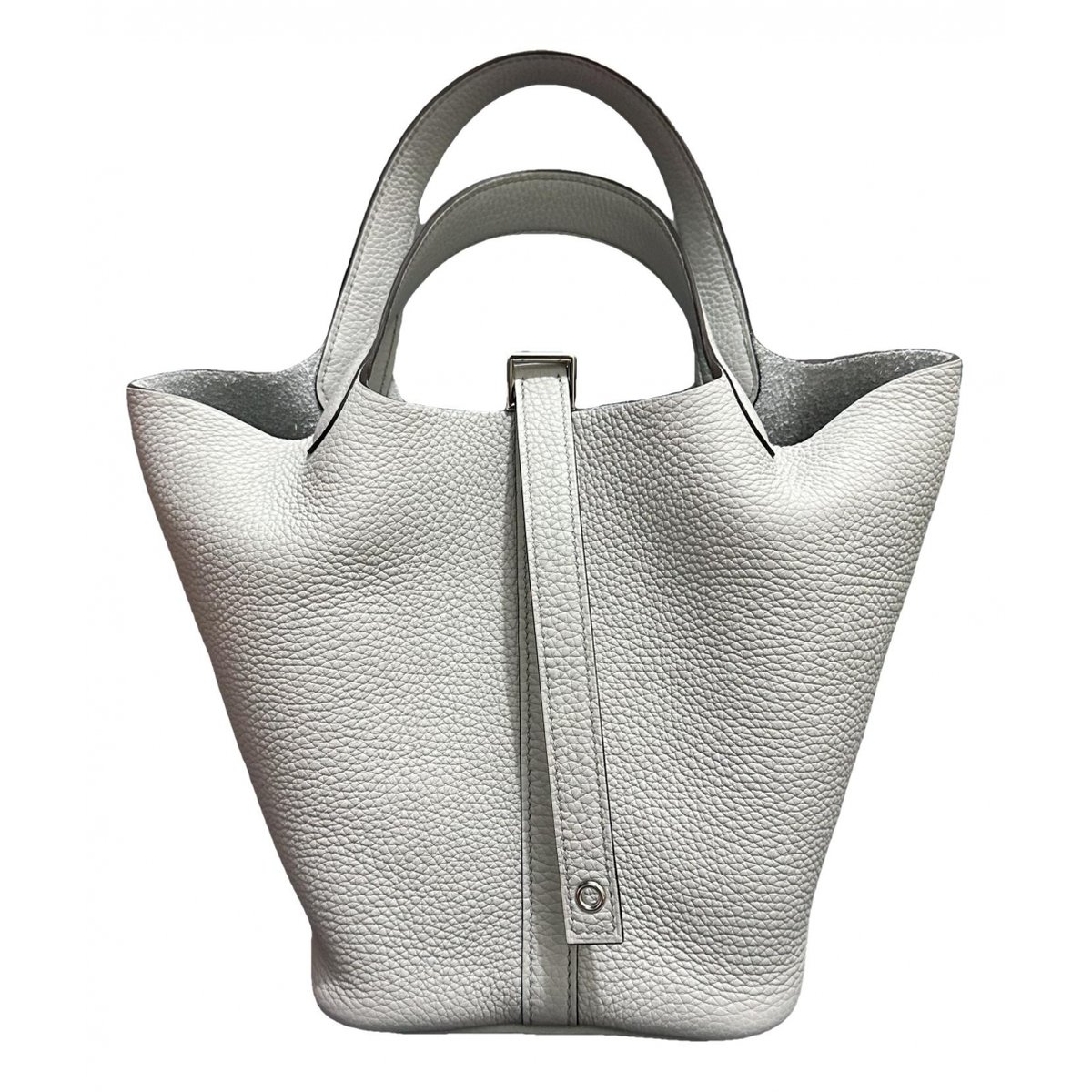 Picotin leather tote