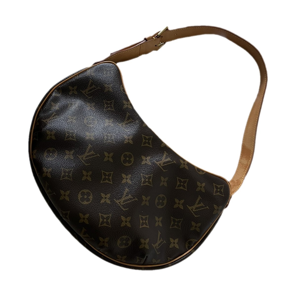 Croissant leather handbag