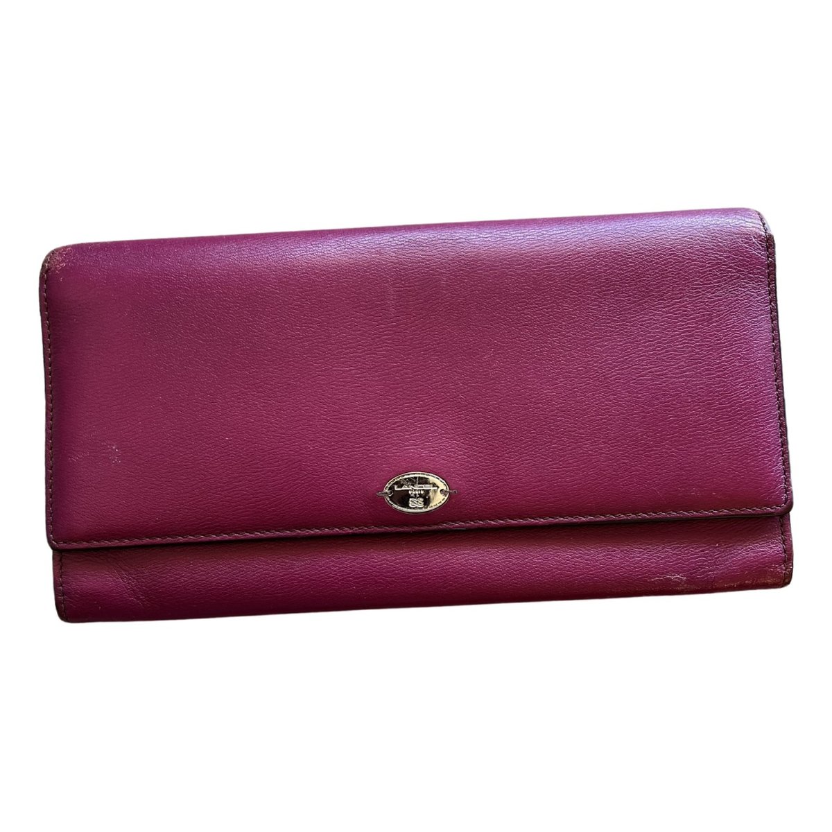 Lettrines leather purse