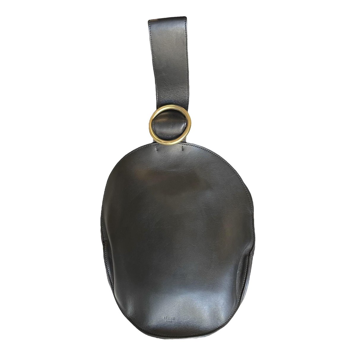 Curve leather handbag