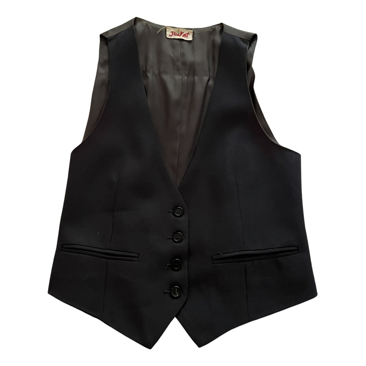 Sans manches wool short vest