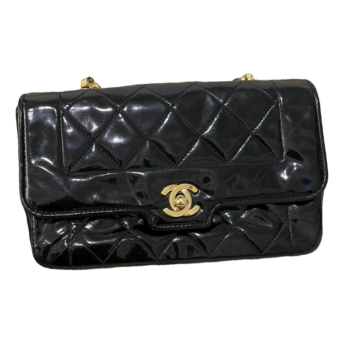 Diana patent leather crossbody bag