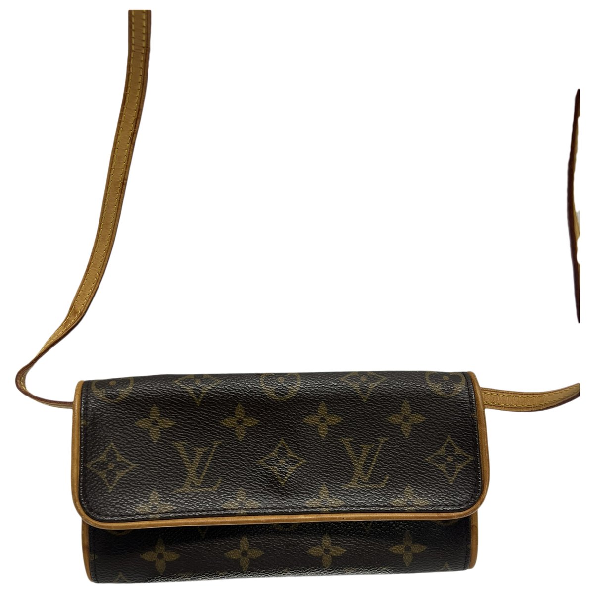 Twin leather crossbody bag