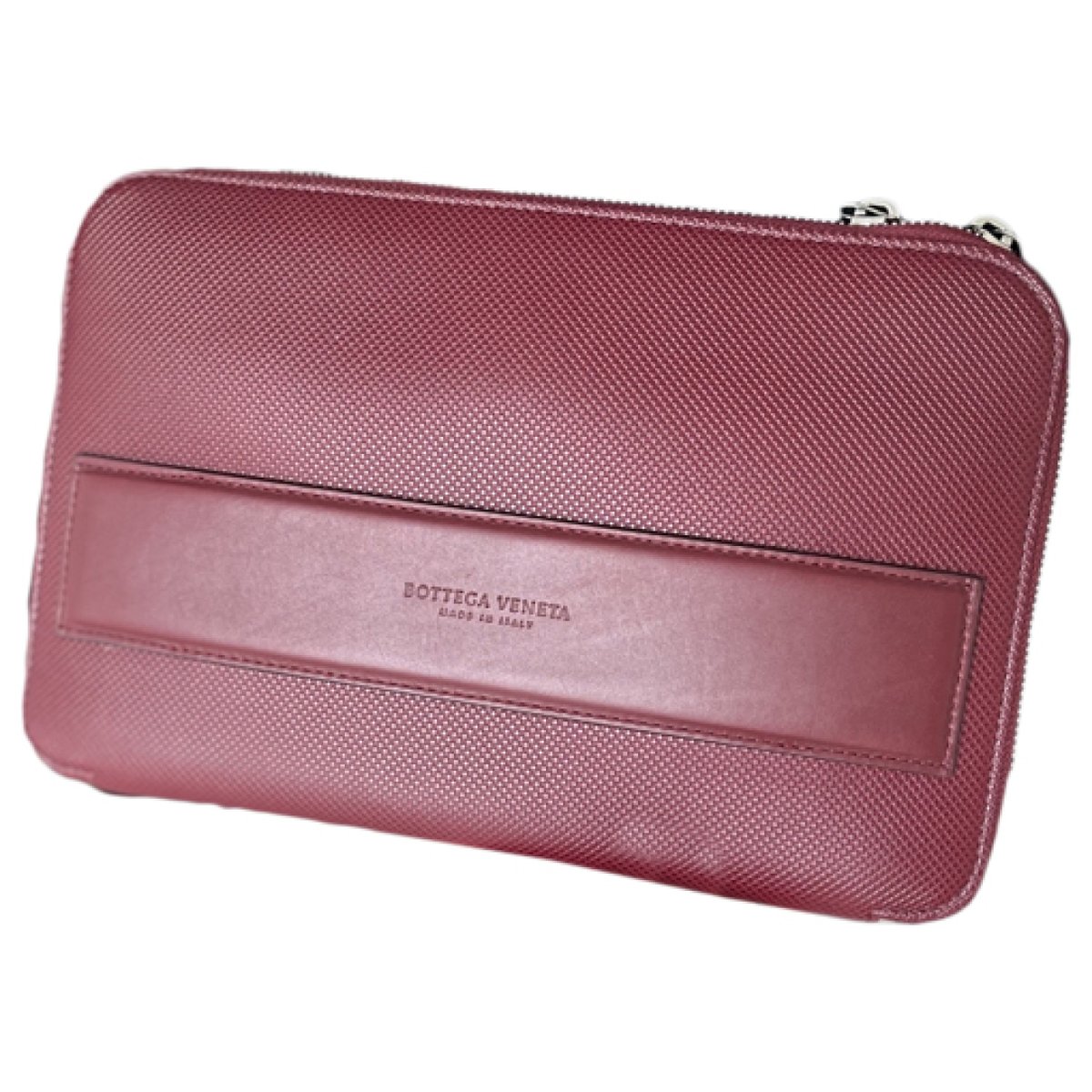 Pouch leather clutch bag