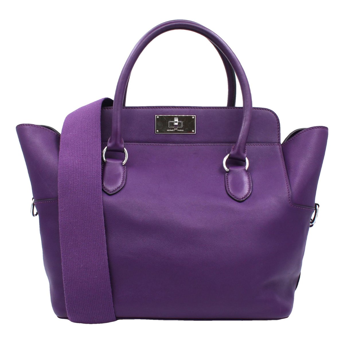 Toolbox leather handbag