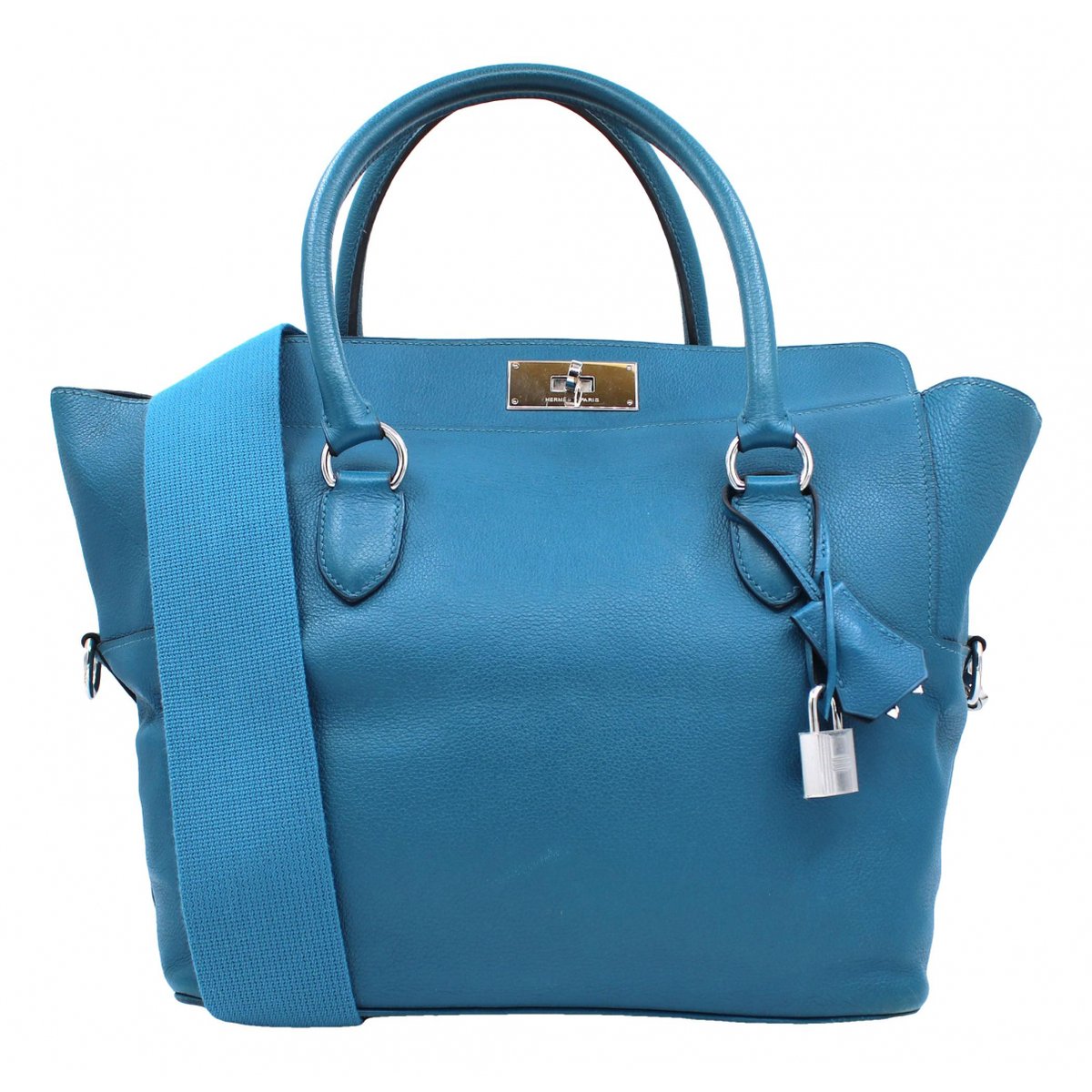 Toolbox leather handbag