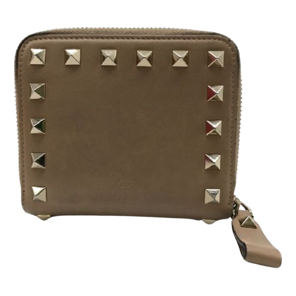 Rockstud leather wallet