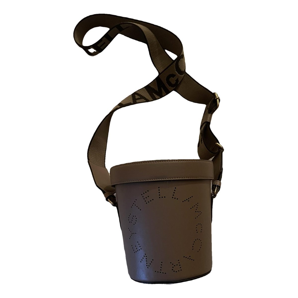Logo vegan leather crossbody bag