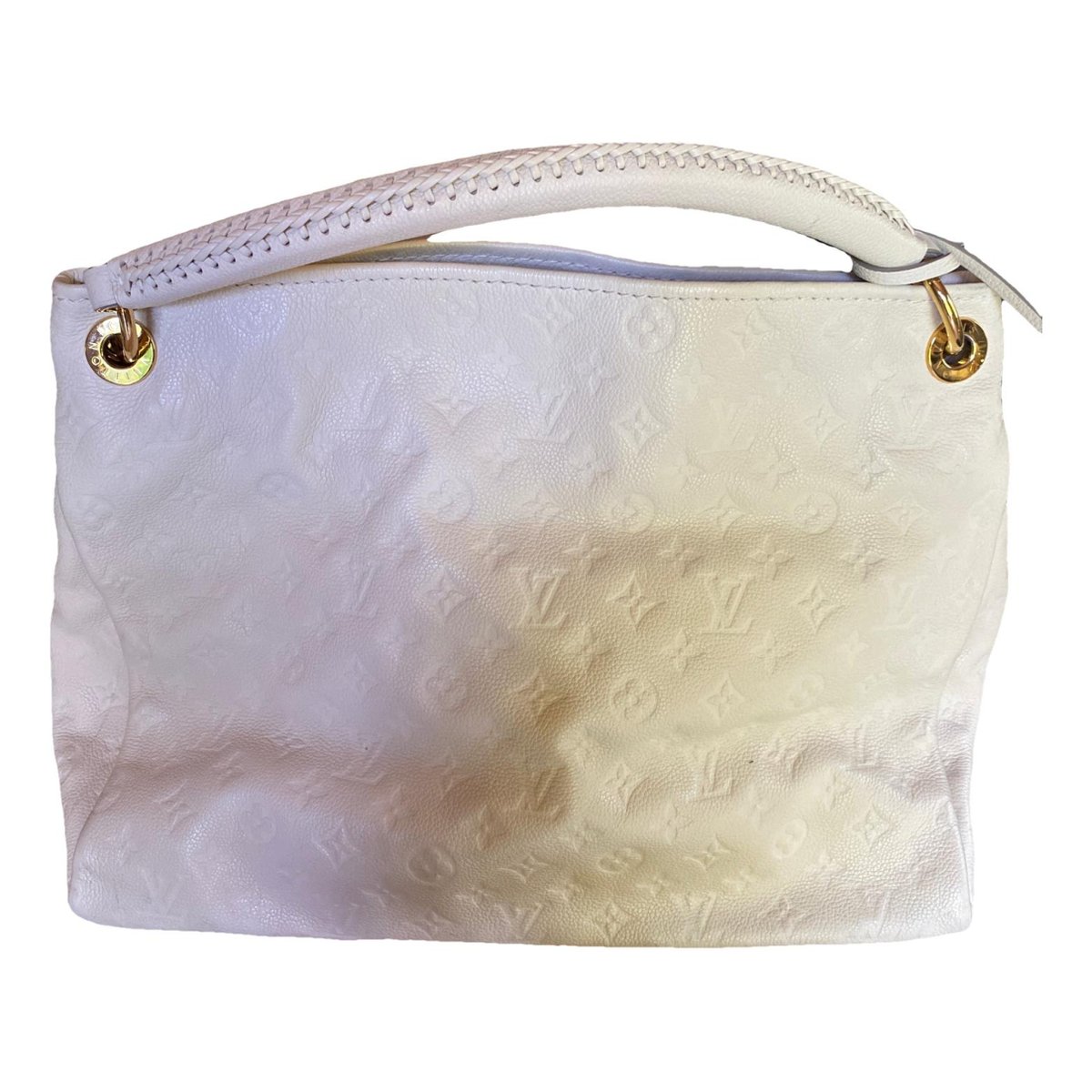 Artsy leather handbag
