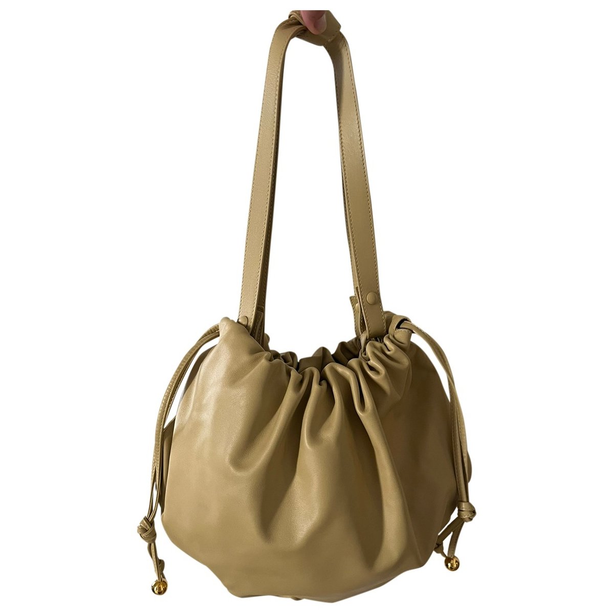 Pouch leather handbag