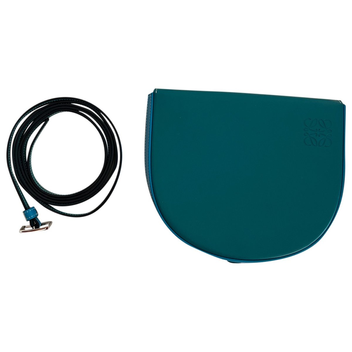 Heel leather crossbody bag