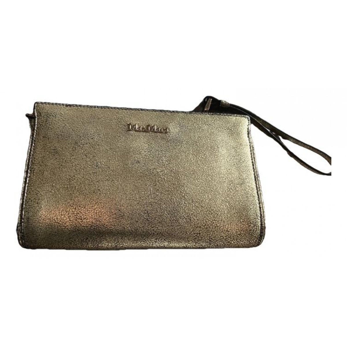Leather clutch bag