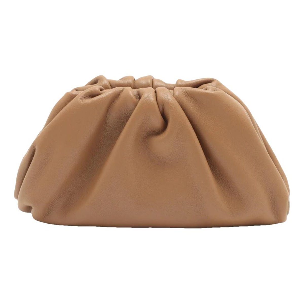 Pouch leather clutch bag