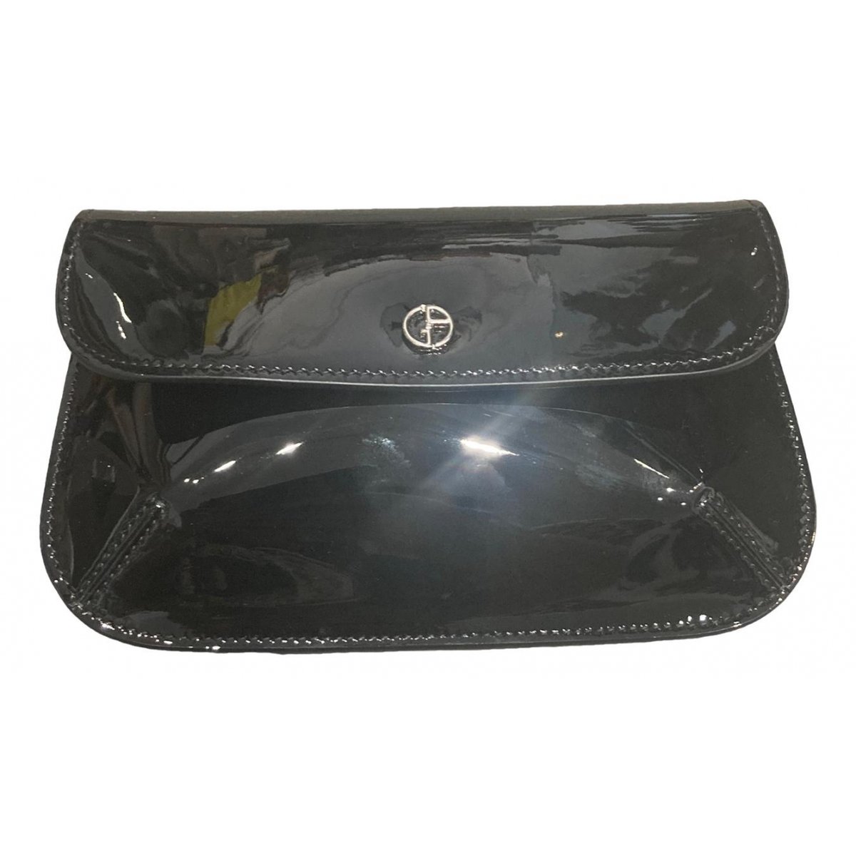 Patent leather clutch bag