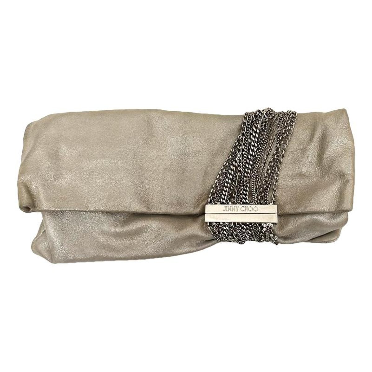 Chandra leather clutch bag