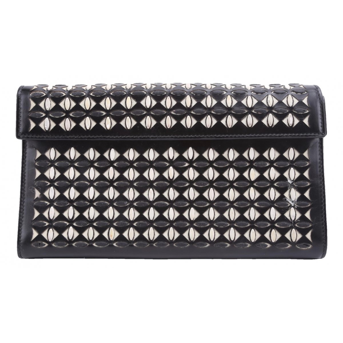Leather clutch bag