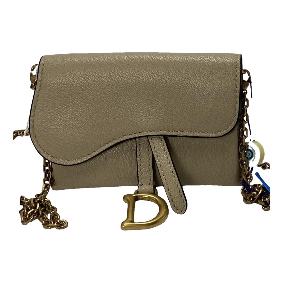 Saddle rectangular leather handbag