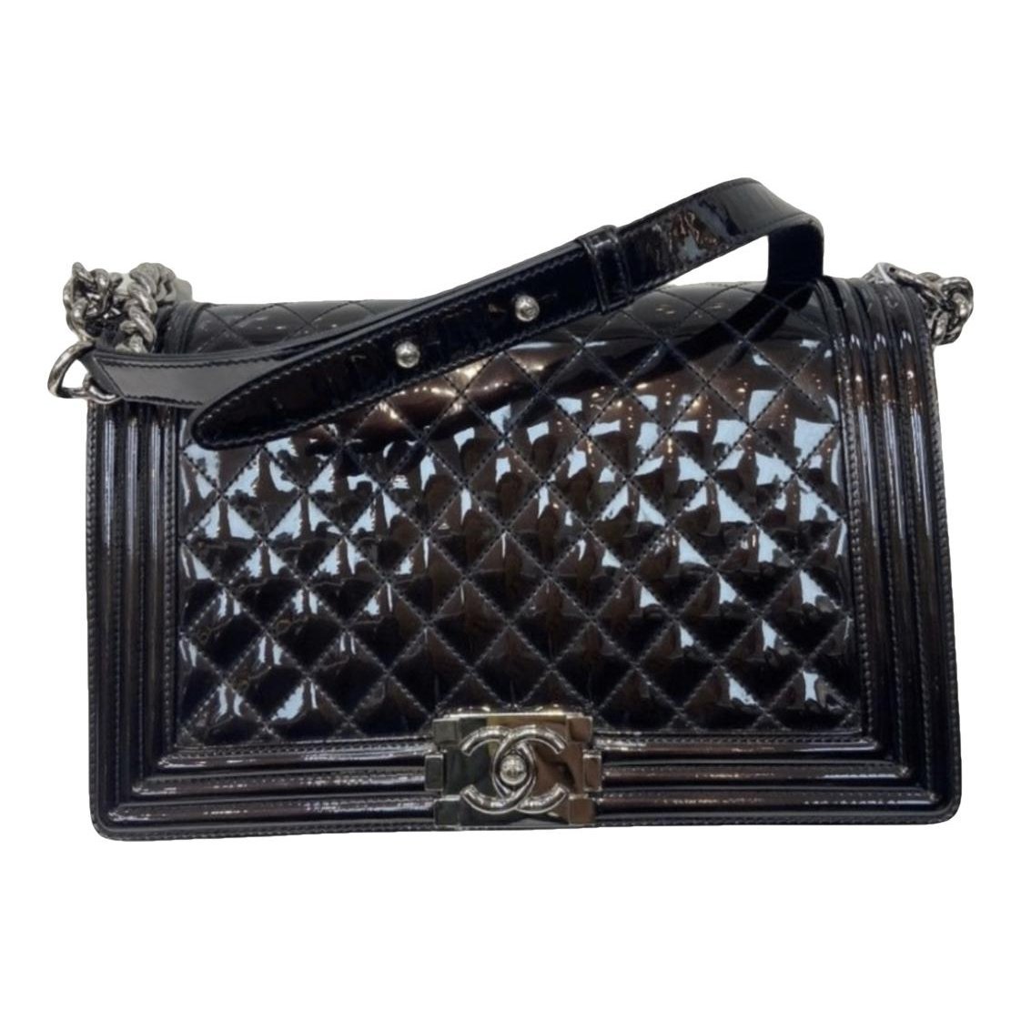 Boy patent leather crossbody bag