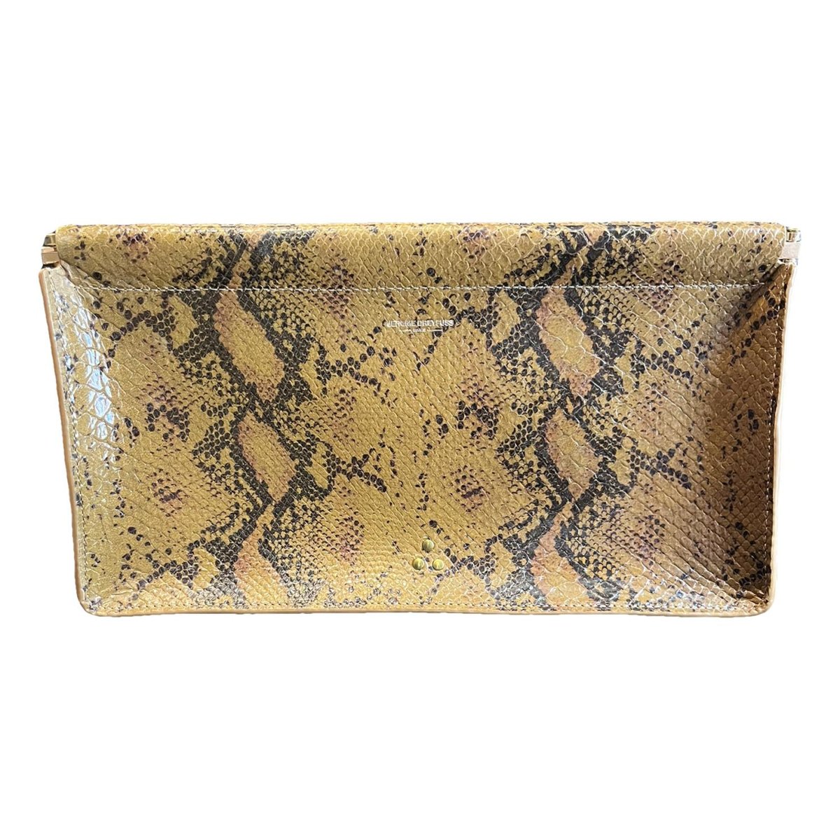 Leather clutch bag