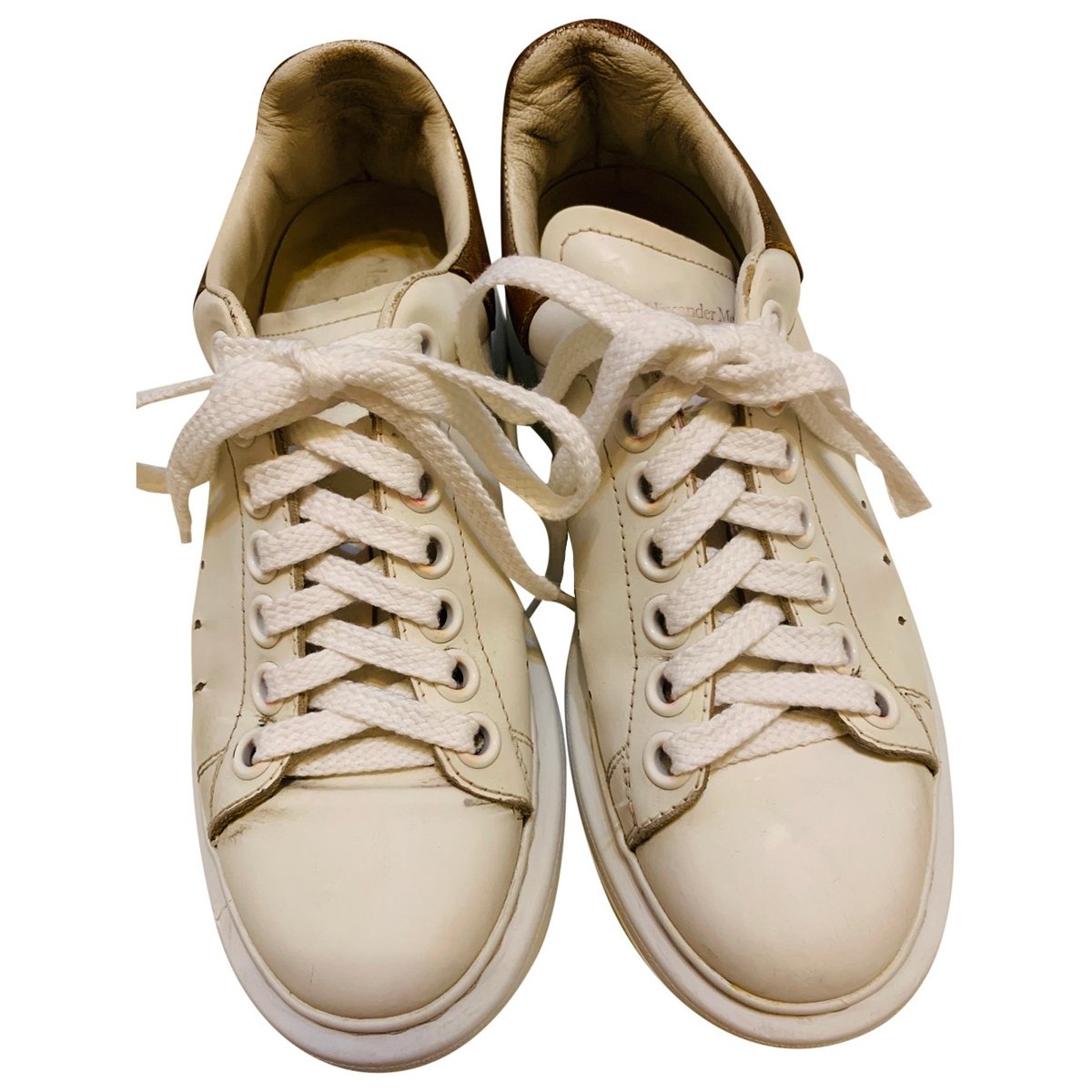 Oversize leather trainers