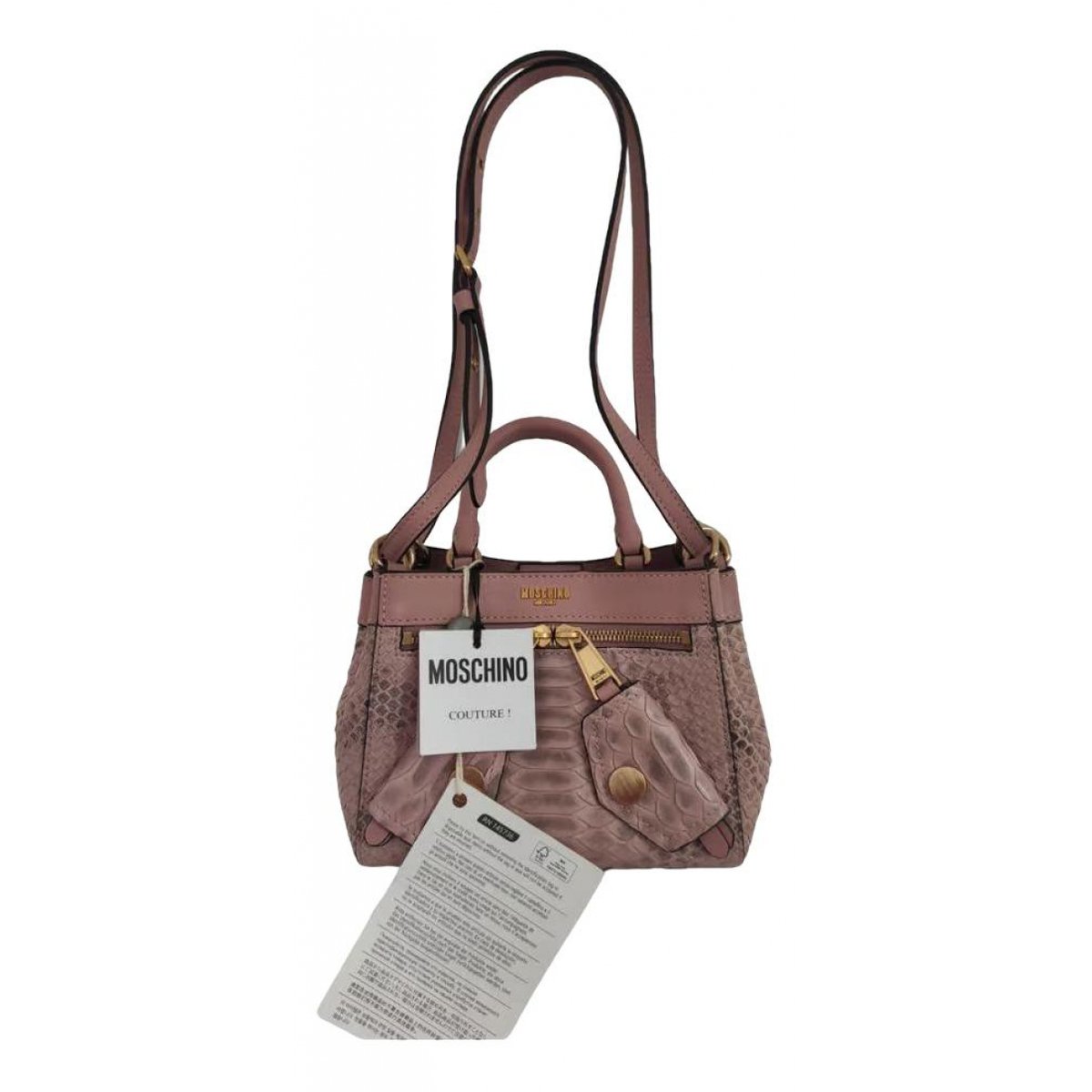 Biker leather handbag