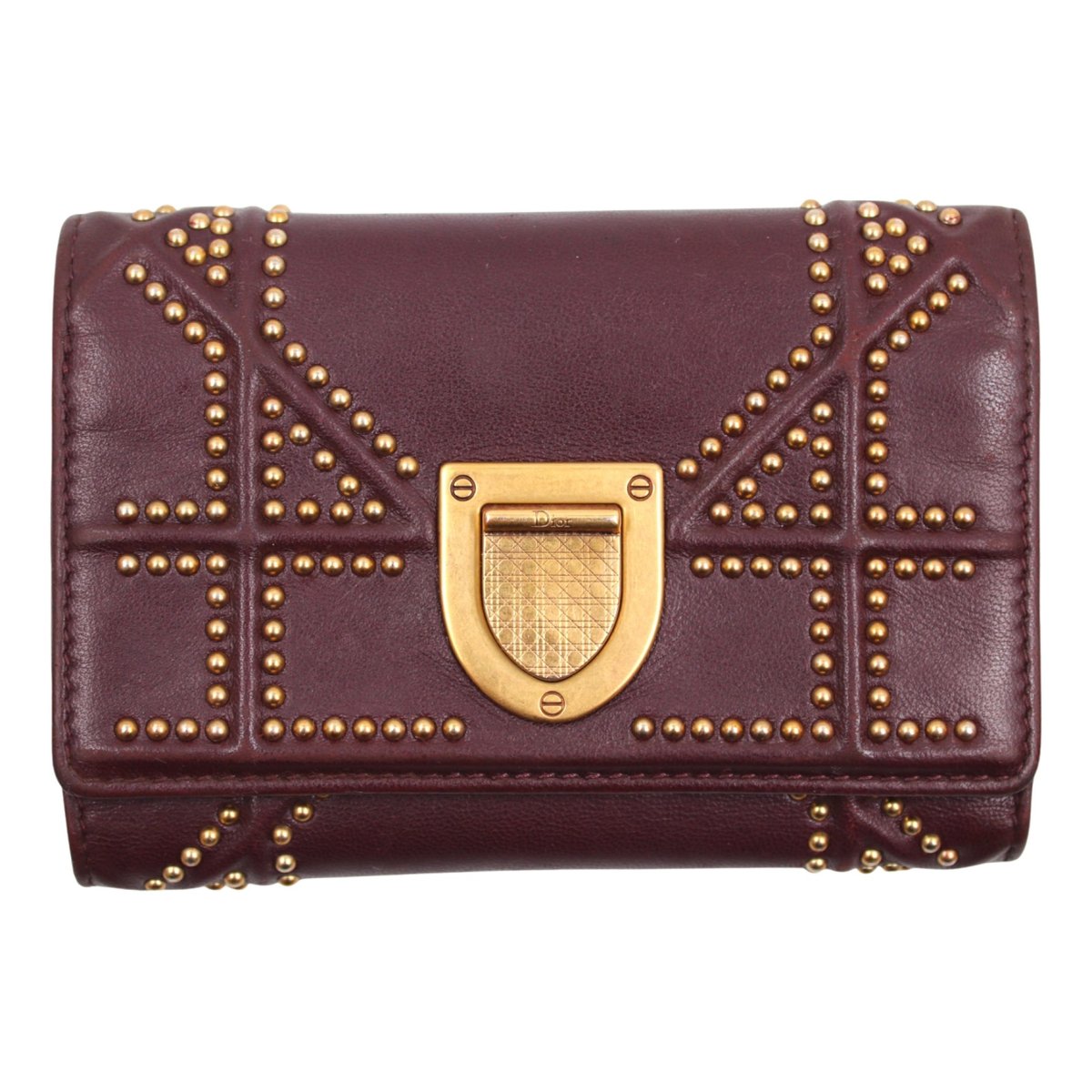 Diorama leather wallet