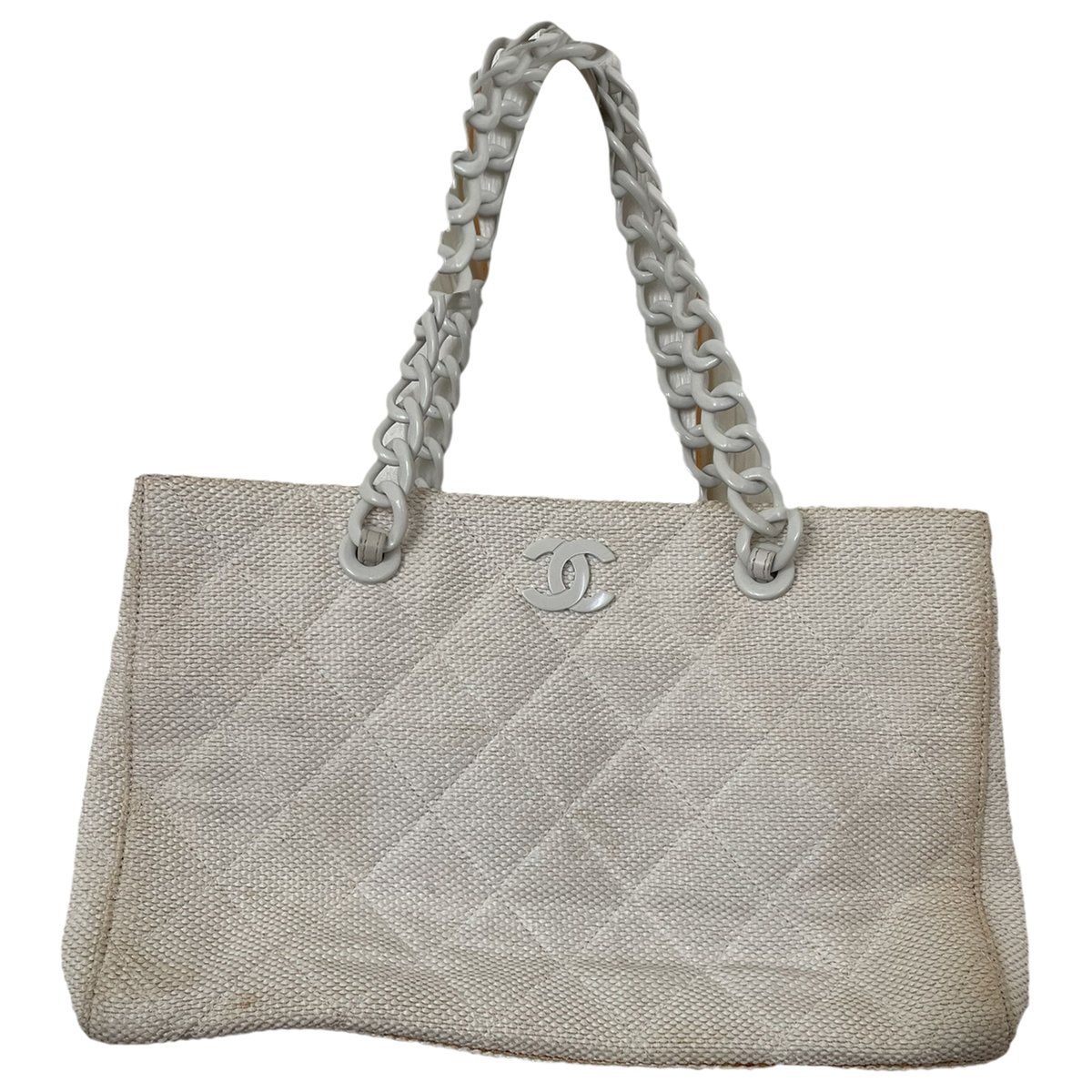 Classic CC Shopping patent leather tote