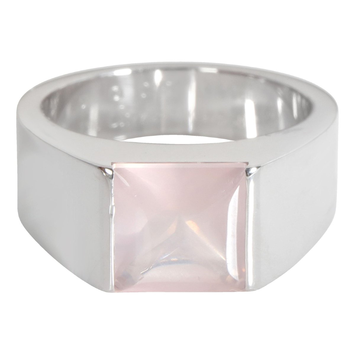 Tank white gold ring