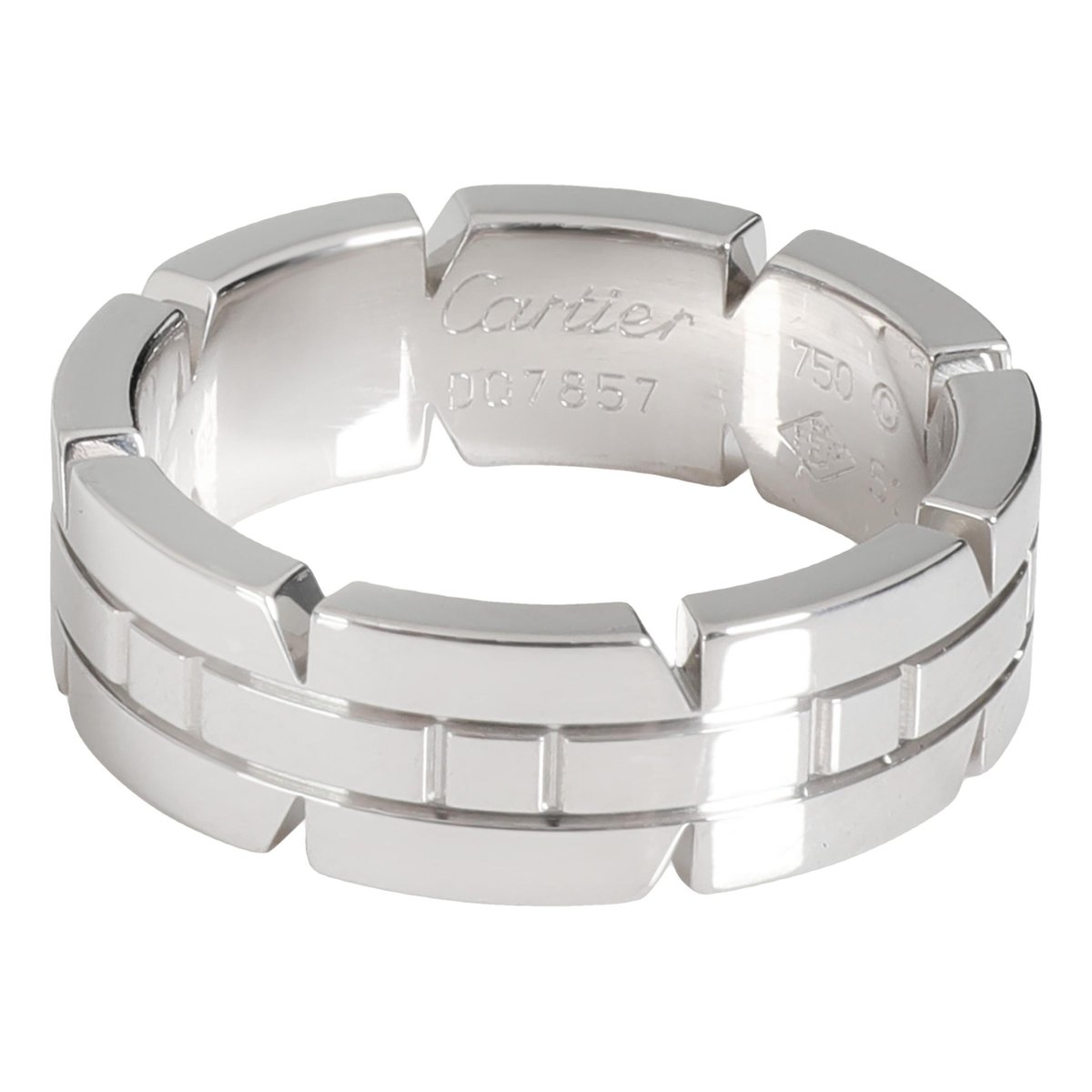 Tank white gold ring