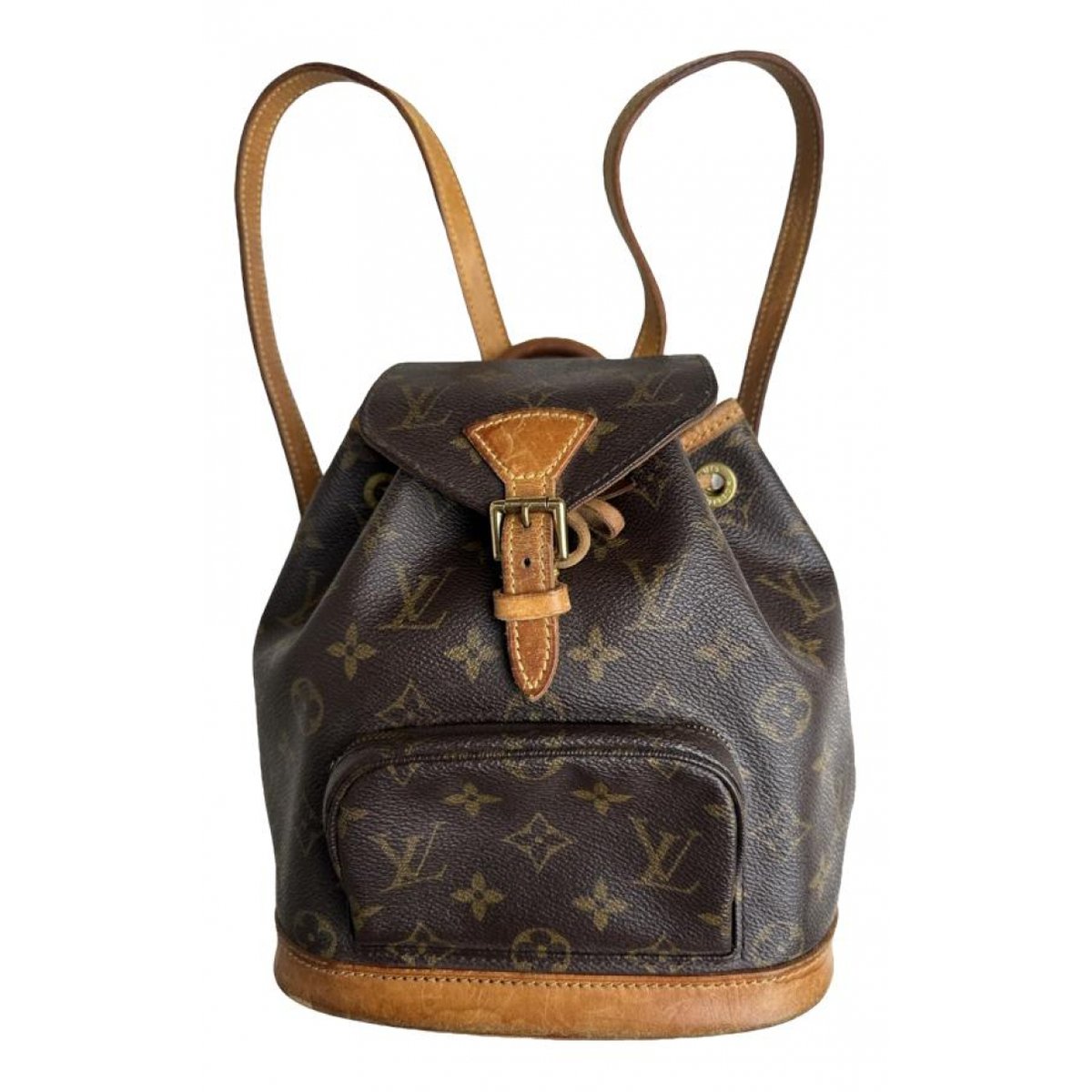 Montsouris Vintage leather backpack