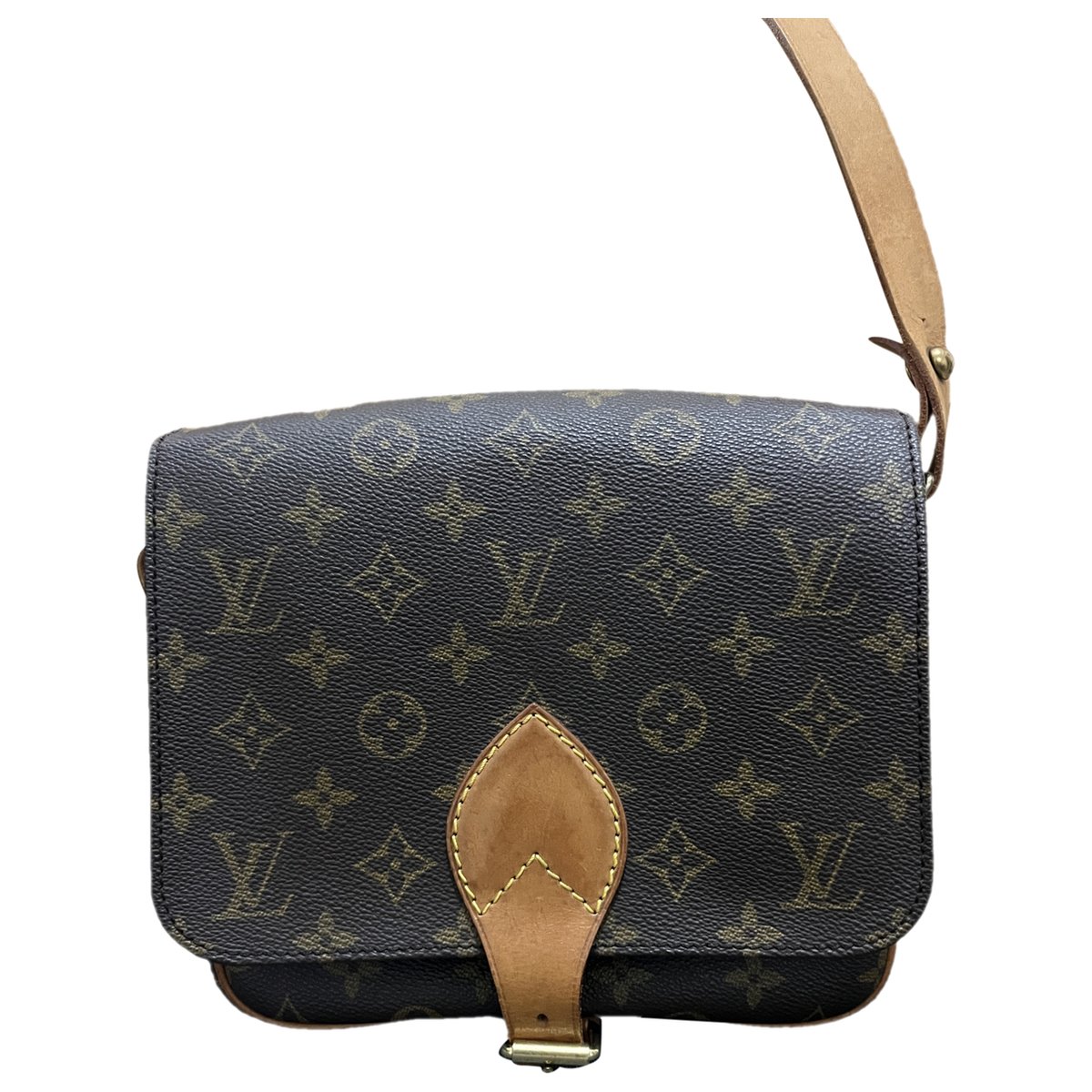 Cartouchière leather crossbody bag