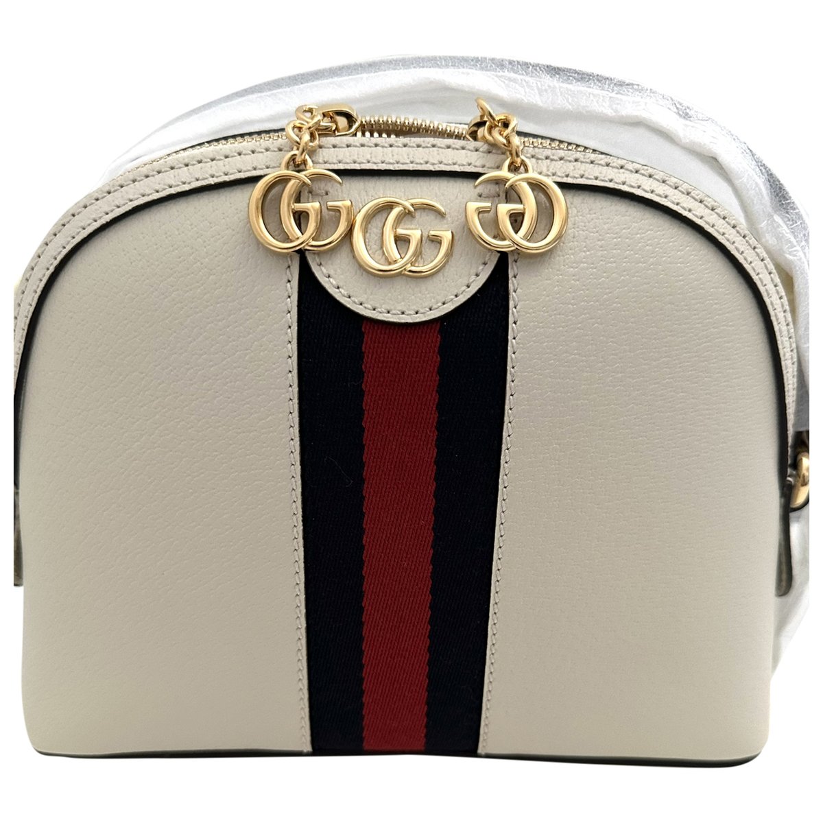 Ophidia Dome leather handbag