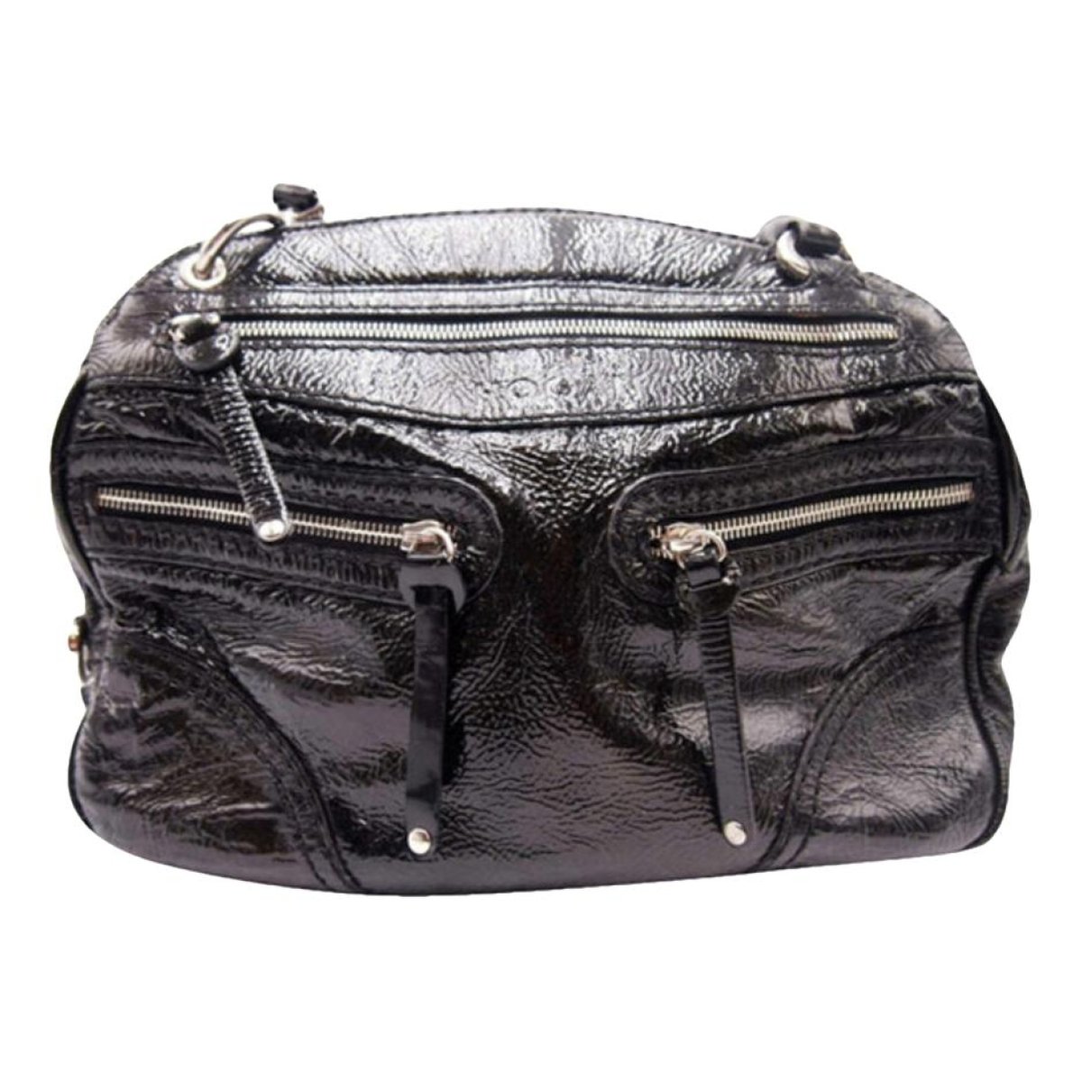 Patent leather handbag