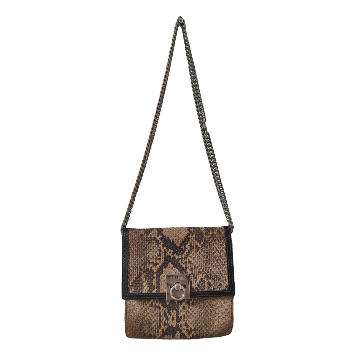 Trotteur leather clutch bag