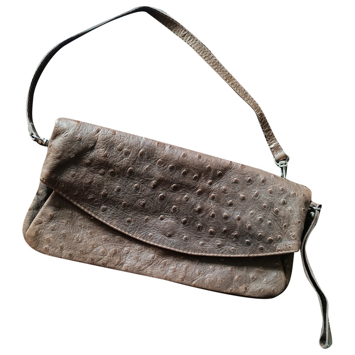 Leather clutch bag