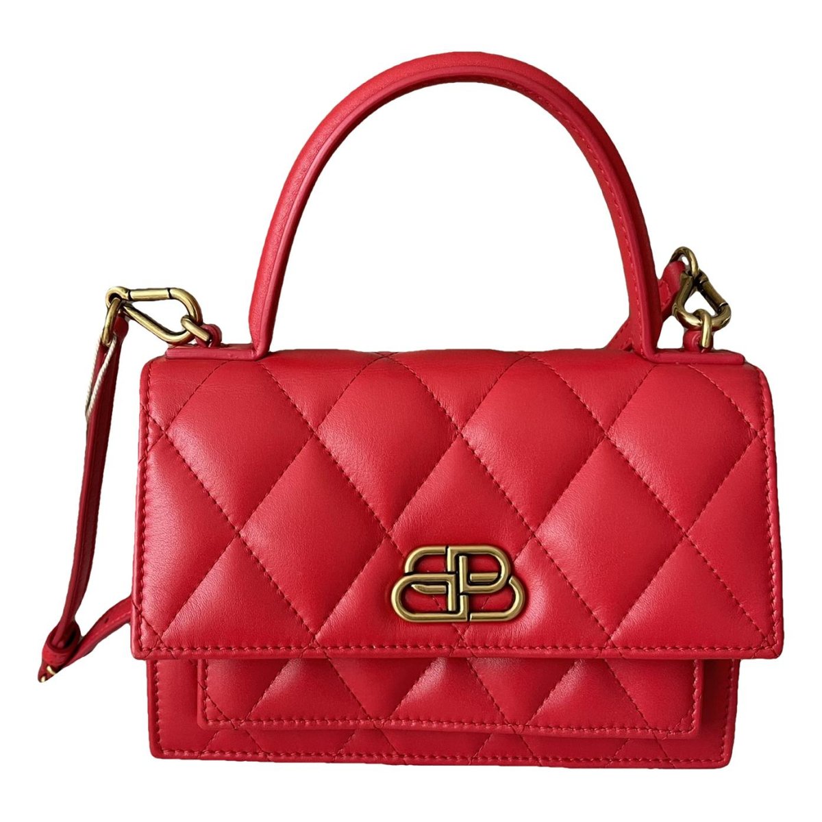 Sharp leather crossbody bag